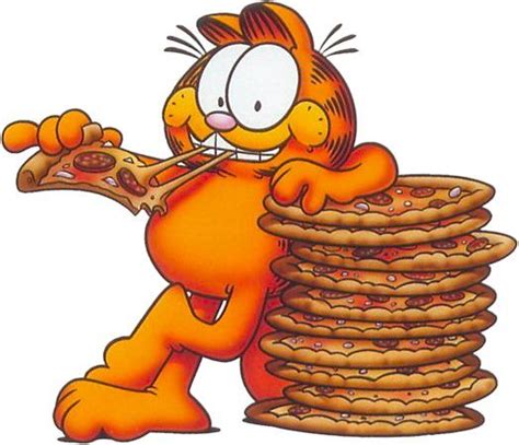 Download high quality eating pizza cartoons from our collection of 41,940,205 cartoons. It's Garfield's birthday today and he loves pizza ...