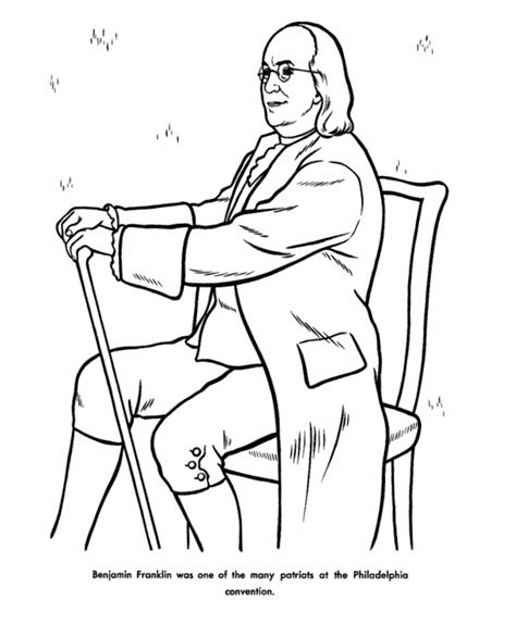 These free printable pack of president coloring pages are filled with all 46 (and counting) american history coloring pages. Ben Franklin coloring page - after you read his biography ...