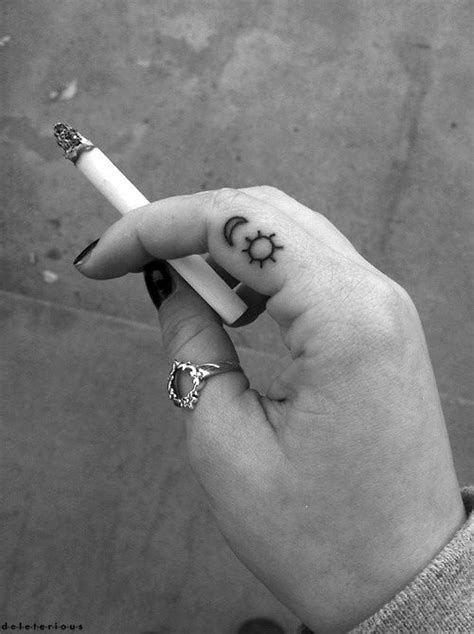 This is one of the most interesting cute finger tattoos designs. 43 Unique Fingers Tattoos