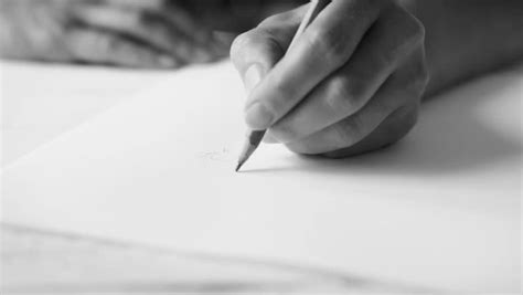 Step 2 draw 5 lines for the fingers, the distance should be equal and the line for the thumb will be different as shown. A Womans Hand Drawing Something Stock Footage Video (100% ...