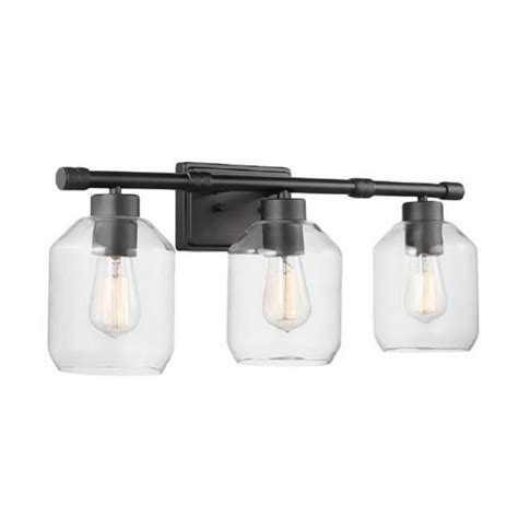 The home depot has a wide variety ceiling fixtures for your kitchen, bedroom, bathroom, living room & more. Globe Electric Books 3-Light Matte Black Vanity Light with ...