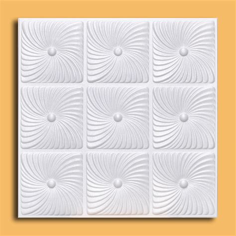 We carry a huge selection and are always adding new style to our inventory. White Styrofoam Ceiling Tile Prato (Case of 40 Tiles ...