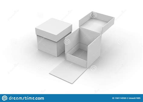 Download White Blank Hard Cardboard Box Mock Up Template, 3d ...