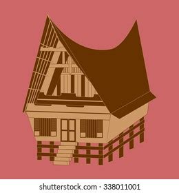 Rumah adat batak vector line art vector. 40+ Koleski Terbaik Rumah Adat Batak Vector - Kharisma ...