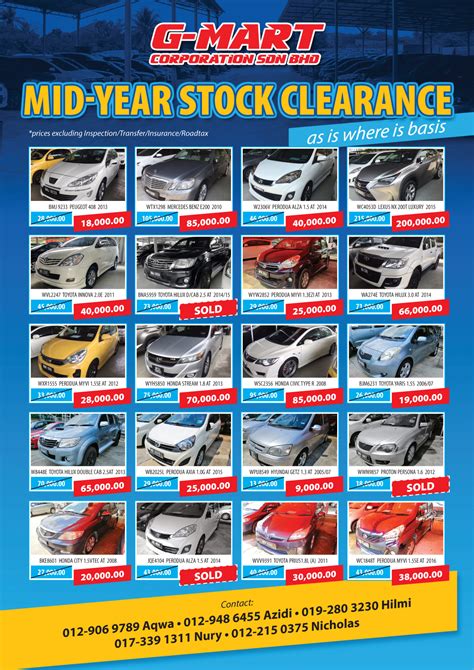 Maybe you would like to learn more about one of these? Mid-Year Stock Clearance | G-Mart Group