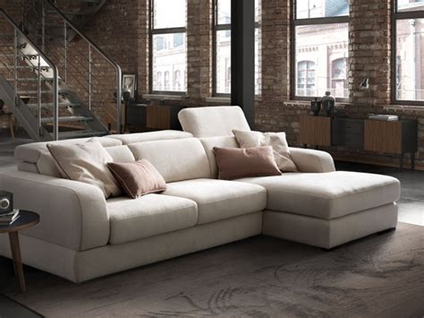 180 cm misure interno letto: Divano con penisola in Tessuto Graffiti Lecomfort