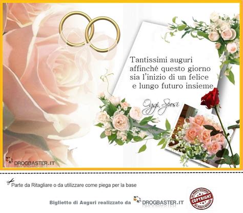 Se divertenti emozionanti o formali. Biglietti auguri per matrimonio da stampare | Looo