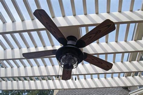 10hunter caicos new wet rated bronze ceiling fan (52 inches). Ceiling Fans In A Pergola | Exterior ceiling fans, Outdoor ...