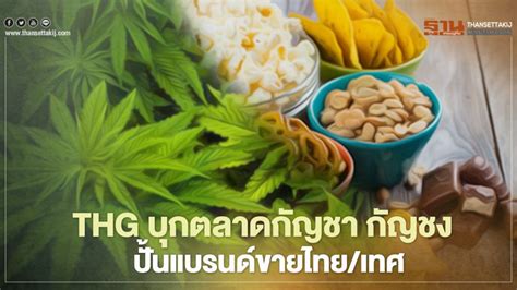 THG บุกตลาดกัญชา กัญชง ปั้นแบรนด์ขายไทย-ต่างประเทศ