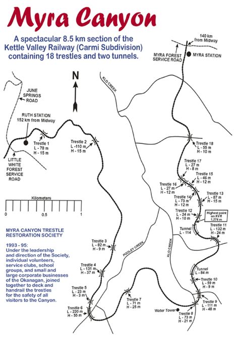 In case of local fires). Myra Canyon Trestles at last!