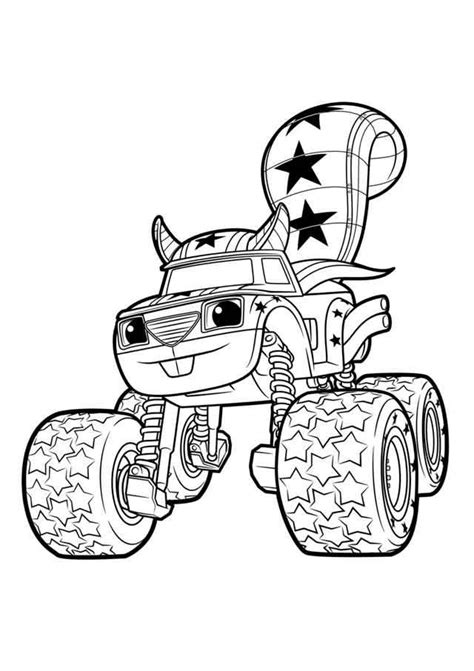 Disney pj masks coloring pages free download click here. Blaze Coloring Pages For Kids | Monster truck coloring ...