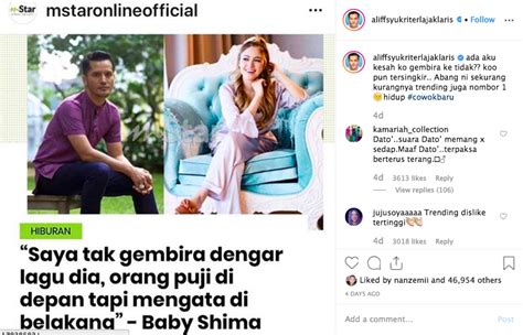 Penyanyi dan peserta d'academy asia musim ke 3, baby shima berharap netizen tidak menyalahkan penyanyi mas idayu yang juga komentator program tersebut. Baby Shima Addresses Ongoing Feud With Dato' Aliff Syukri