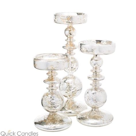Eightmood cole white marble and rose gold candle holder for pillar candles. Richland Pillar Holders Unique Mercury Bubble - Set of 3 ...