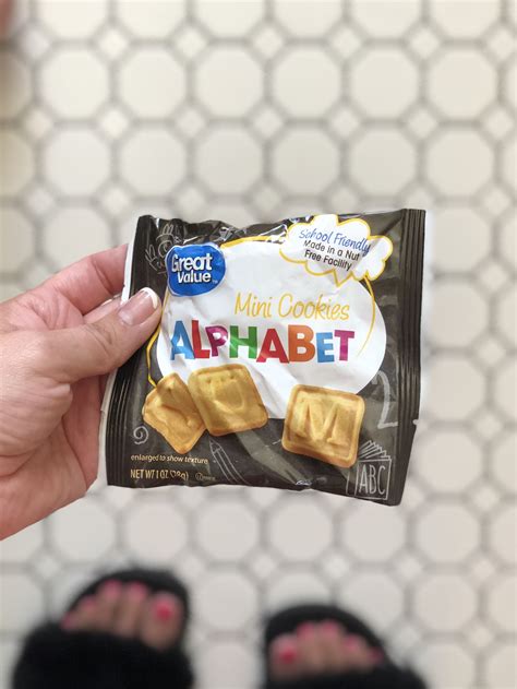 This link is to an external site that may or may not meet accessibility guidelines. Great Value WalMart Brand Alphabet Cookies | Alphabet ...