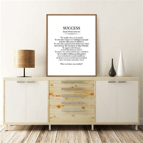 Ralph waldo emerson a new england preacher, essayist, lecturer, poet, and philosopher—was one of the most influential writers and thinkers of the 19th century in the united states. Success Ralph Waldo Emerson Poem Print Inspirational ...