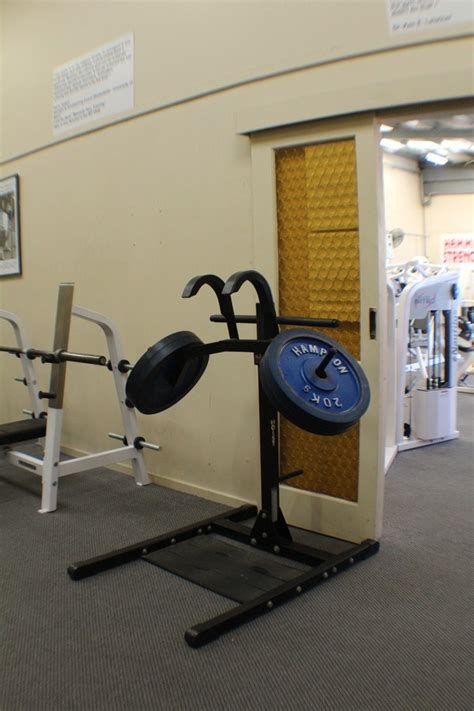 You can do full or parallel squat, front squat, hacks, sissy squat, plus standing calf raises, even lunges. Frank Zane Leg Blaster Auction (0008-1200604) | Grays ...
