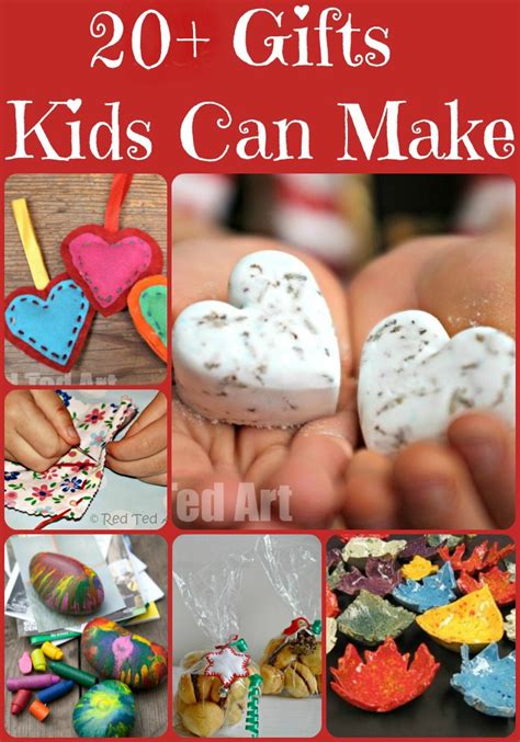 Get creative with these ideas for a kids birthday party where craft projects are the main event. Christmas Gifts Kids Can Make - Red Ted Art's Blog