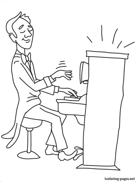 Check spelling or type a new query. Pianist coloring page | Coloring pages