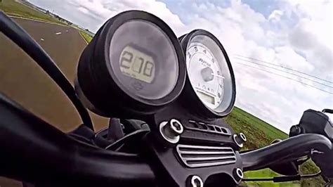 Esta versão possui limitador de velocidade a 180km/h. Harley Davidson XR1200 X 0- 235 Top speed - YouTube