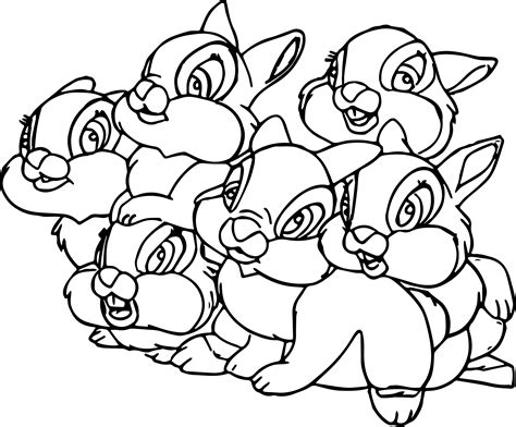 For boys and girls, kids and adults, teenagers and toddlers, preschoolers and older kids at school. Thumper Thumpers Sisters And Miss Bunny Coloring Pages | Wecoloringpage.com