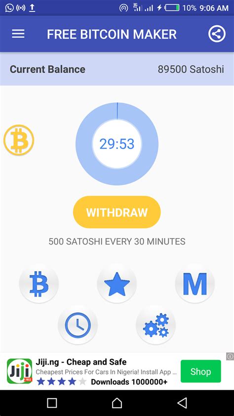 There are two ways to earn free bitcoins in this app. Free Bitcoin Mining App For Android