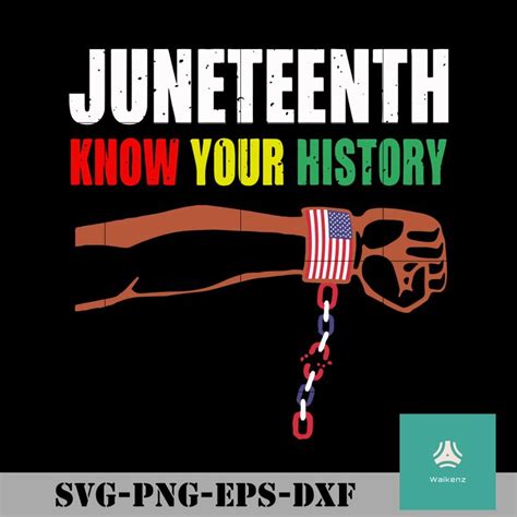 Home » *top pick*, in person, juneteenth. Juneteenth know your history svg, png, dxf, eps digital ...