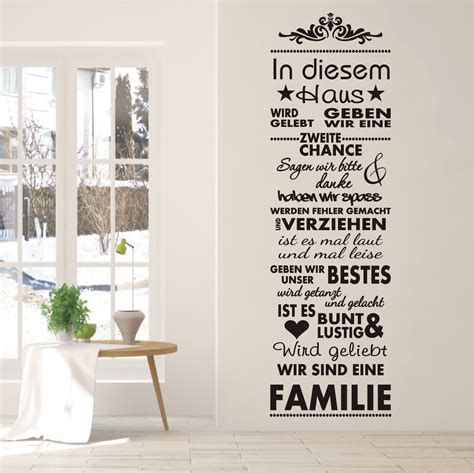 Die gelieferte ware ist qualitativ sehr gut. deko-shop-24.de - Wandtattoo Banner In diesem Haus... Wir ...