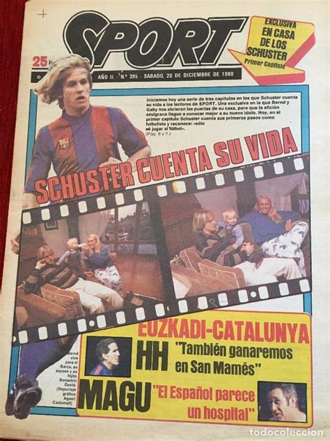 periodico diario sport 1980 schuster cuenta su - Comprar ...