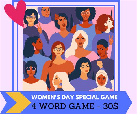 Maybe you would like to learn more about one of these? Women's Day Special Game | Special games, Word games, Win cash prizes