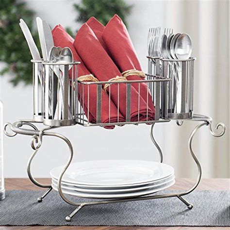 It's super narrow, so nothing fit in it. MESA Delaware Buffet Silverware Caddy Dinner Plate Holder ...