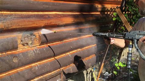 Chemical stripping can be used to refurbish alloy wheels by removing old powder coating or paint, remove contaminants that have been left on body panels and can even remove rust. Stripping a log home with eco friendly stripper - YouTube