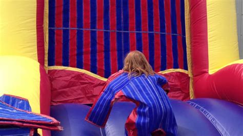 Enter at your own risk, but you might get stuck! Girl Stuck On Velcro Wall II - YouTube