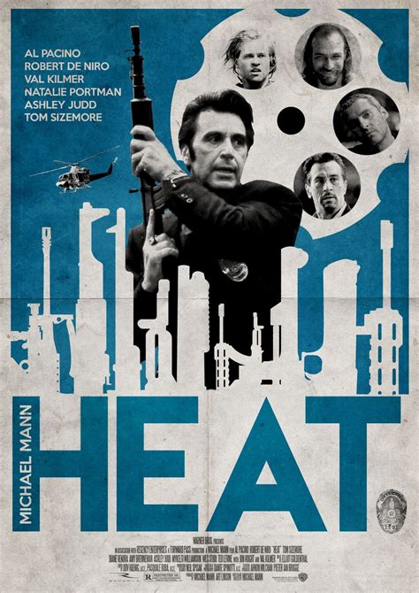 Poster design for 'Heat'. - PosterSpy em 2020 | Cursos