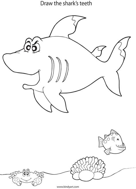 Ancient greece coloring pages greek civilization was one of the most powerful ancient civilizations. Draw the sharks teeth - Kindy Art (With images) | Dinosaur ...