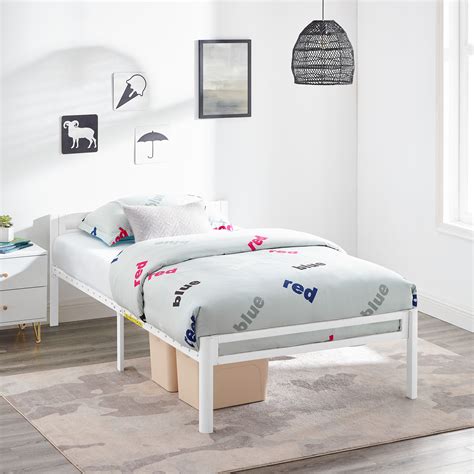 Maybe you would like to learn more about one of these? Your Zone Kids' Metal Platform Bed, Twin Size, White ...