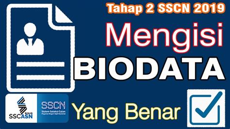 Portal sscasn akan terintegrasi dengan data nik di dukcapil, data dapodik kemdikbud, data str di kementerian kesehatan, dan akses data ijazah dan akreditasi perguruan tinggi di kementerian. Mengisi Biodata SSCN 2019 | Tahap 2 Login SSCASN - YouTube