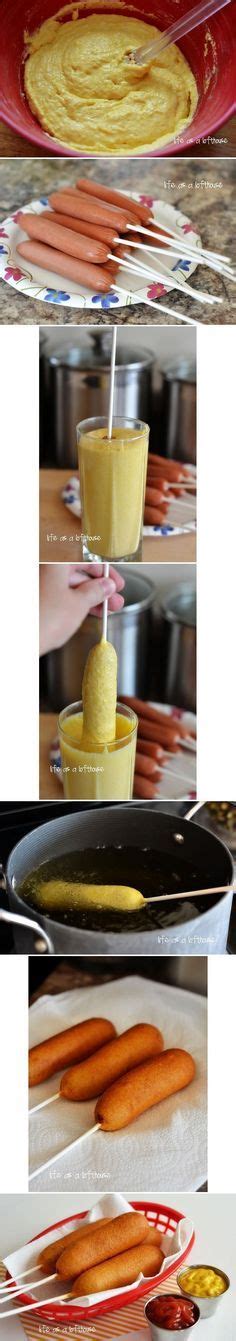 This corn dog however isn't coated in a batter. Homemade Corn Dogs Step-by-Step | Recipes, Yummy food, Food