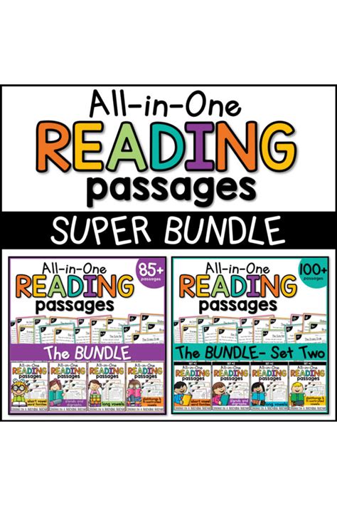 Words with target phonics concepts in the differentiated passages. All-in-One Reading Passages SUPER BUNDLE - A Teachable Teacher