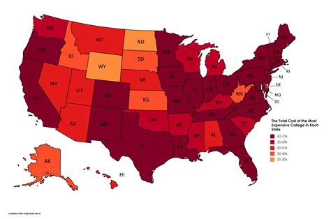 How people choose which colleges and universities to apply to varies. The Total Cost of the Most Expensive College in Each State ...