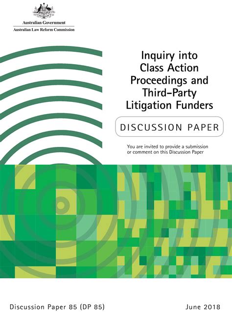 After publication of the mention of the grant) will be neither taken into account nor made available for file inspection. Inquiry into Class Action Proceedings and Third-Party ...