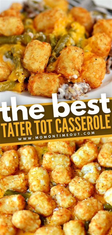 Try this tater tot casserole recipe. The BEST Tater Tot Casserole | Easy casserole recipes ...