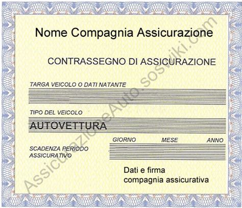 (da compilare se siete titolari di deposito titoli): Contrassegno Assicurazione Auto o Tagliando: cos'è, fac ...