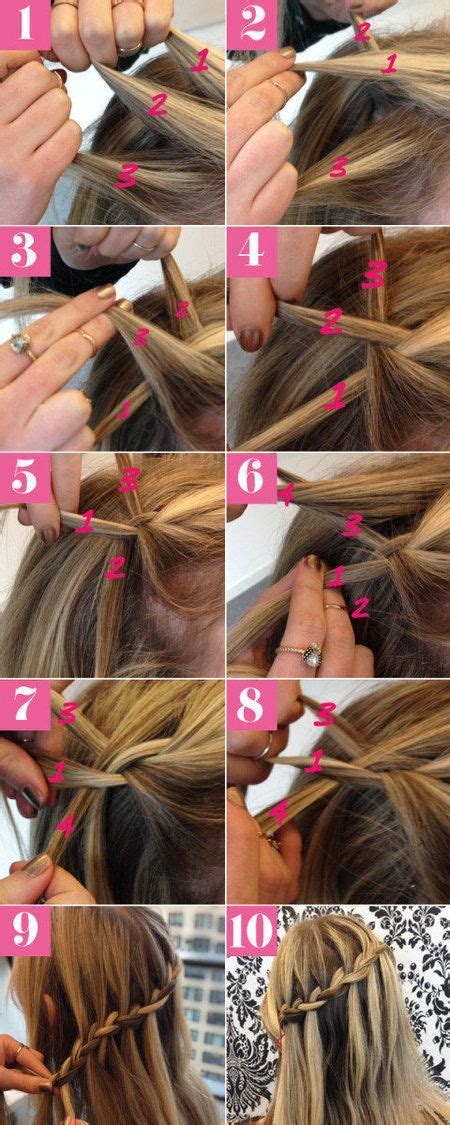 Click here to jump to the infographic. Waterfall braid | Braided hairstyles tutorials easy ...