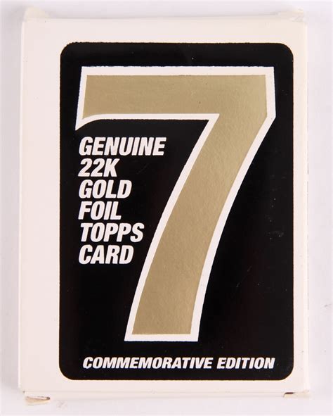 Two new jersey brothers struck gold while searching through their collection of old baseball cards when they found five 1952 topps cards that featured new york yankees legend mickey mantle. Mickey Mantle LE 1996 Topps 22k Gold Foil Commemorative ...