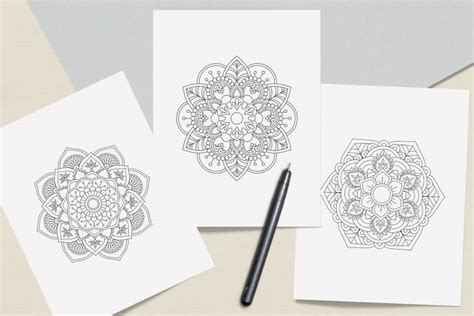 Here are difficult mandalas coloring pages for adults to print for free. Mandala Coloring Book PDF, 20 Pages, 8.5 " x 11 ...