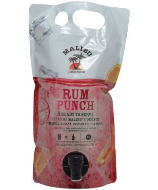 Malibu is selling premixed cocktail pouches, and i can definitely drink to that. MALIBU RUM PUNCH COCKTAIL POUCH R-T-S | Maine Spirits