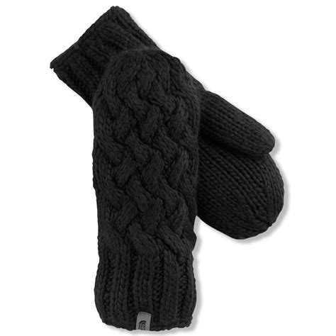 Bulky cable knit mittens pattern. Lyst - The North Face Wool Blend Cable Knit Mittens in Black