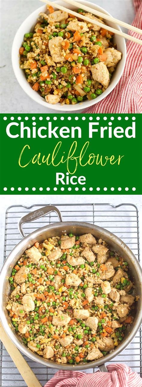 For the best tasting riced cauliflower, it needs help from other flavors. Cauliflower Chicken Fried Rice | Recipe (With images ...