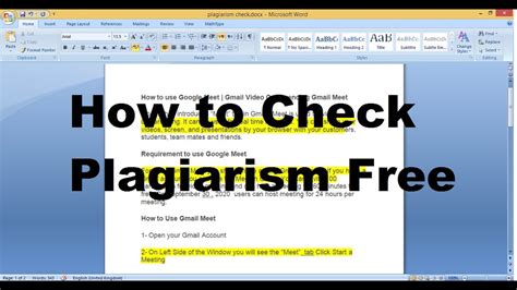 How to Check Plagiarism Online Free || Free plagiarism Checker Online ...