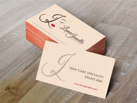 Get customizable skin care business cards or make your own from scratch! Create Logo and Business Card for Beauty and Skin Care Specialist | Logo & business card contest